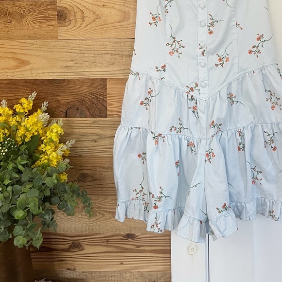 Wild Fable Floral Tiered Ruffle Leg Romper - Picture 4 of 5